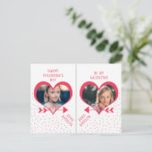 Fun Class Valentijnsdag Party Hart Fotokaarten Feestdagenkaart (Staand voorkant)