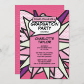 Fun class van 2022 Graduation Party Girly Pink Kaart (Voorkant / Achterkant)