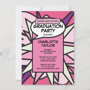 Fun class van 2022 Graduation Party Girly Pink Kaart