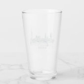 Fun Classic Iconic London Skyline Glas (Achterkant)