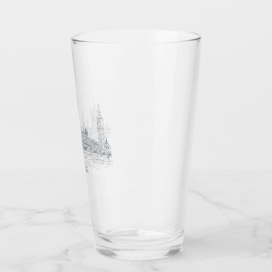 Fun Classic Iconic London Skyline Glas (Links)