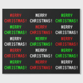 Fun, Classic Video Game Kijk "MERRY CHRISTMAS!" Cadeaupapier (Vlak)