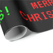 Fun, Classic Video Game Kijk "MERRY CHRISTMAS!" Cadeaupapier (Rol Hoek)