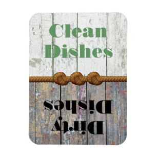 Fun Clean/Dirty Dishwaser Magnet Magneet