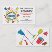 Fun Cleaning Service-visitekaartjes Visitekaartje (Voorkant / Achterkant)