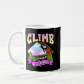 Fun Climb Like A Girl Rock Climbing Bouldering Cli Koffiemok (Links)