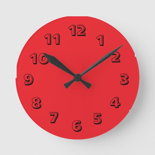 Fun Clock. Ronde Klok (Voorkant)