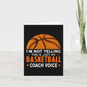 Fun Coach Basketbal Liefhebber Kaart (Voorkant)