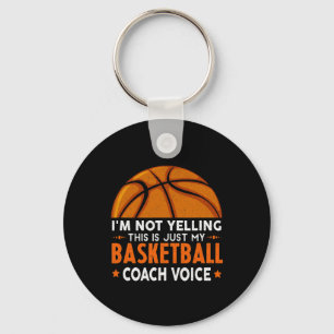 Fun Coach Basketbal Liefhebber Sleutelhanger