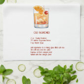 Fun Cocktail Bar Decor - Old Fashioned Recipe Theedoek (Gevouwen)