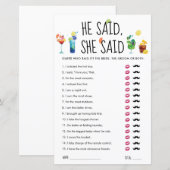 Fun Cocktails | Hij zei: "Ze zei Kaart (Voorkant / Achterkant)