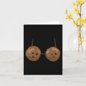 Fun Coconut Summer Coconuts Bra Fun Halloween Cost Kaart (Gele Bloem)