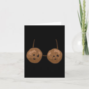 Fun Coconut Summer Coconuts Bra Fun Halloween Cost Kaart