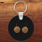 Fun Coconut Summer Coconuts Bra Fun Halloween Cost Sleutelhanger (Voorkant)