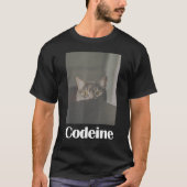 Fun Codeine Cute Cat T-shirt (Voorkant)