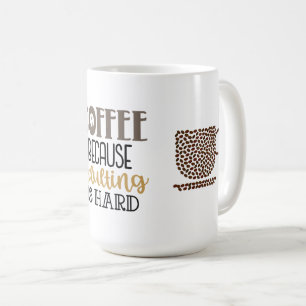 Fun Coffee Bean Typography Adult Koffiemok