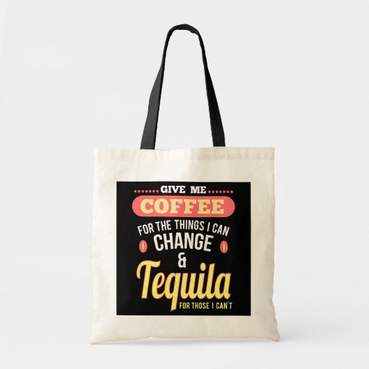 Fun Coffee en Tequila Shots Margarita Drinken Tote Bag (Voorkant)