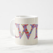 Fun Coffee Mok, Welsh Floral Cwtch Slogan Koffiemok (Voorkant links)