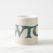 Fun Coffee Mok, Welsh Paisley Cwtch Slogan, Koffiemok (Center)