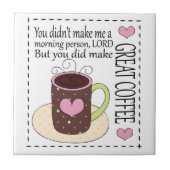 Fun Coffee Tile Tegeltje (Voorkant)