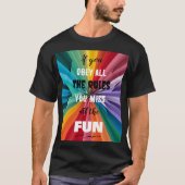 Fun Color zwart T-shirt (Voorkant)