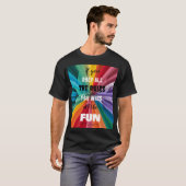 Fun Color zwart T-shirt (Voorkant volledig)