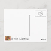 Fun Colorful Abstract herfst eik laat Briefkaarten (Achterkant)