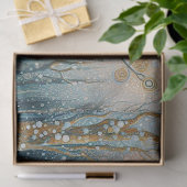 Fun Colorful Abstract Winter Wonderland Art Tissuepapier (Geschenk)