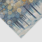 Fun Colorful Abstract Winter Wonderland Art Tissuepapier (Detail)