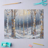 Fun Colorful Abstract Winter Wonderland Art Tissuepapier (Craft)