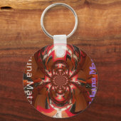 Fun Colorful African Design Sleutelhanger (Voorkant)