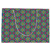 Fun Colorful Aloha Tropical Gift Bag Groot Cadeauzakje (Achterkant)