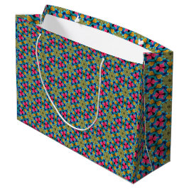 Fun Colorful Aloha Tropical Gift Bag Groot Cadeauzakje