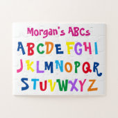 Fun Colorful Alphabet ABCs Legpuzzel (Horizontaal)