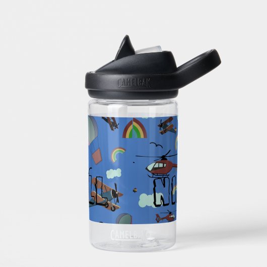 Fun Colorful Aviation Waterfles (Links)