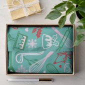 Fun Colorful Baking & Cooking Utensil Christmas Tissuepapier (Geschenk)