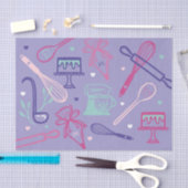 Fun Colorful Baking & Cooking Utile Pattern Tissuepapier (Craft)