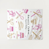 Fun Colorful Baking & Cooking Utile White & Gold Wandkleed (Voorkant (horizontaal))