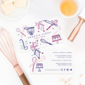 Fun Colorful Baking & Cooking Utile White Visitekaartje