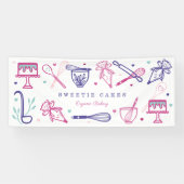 Fun Colorful Baking & Cooking Utils Cake Bakery Spandoek (Horizontaal)