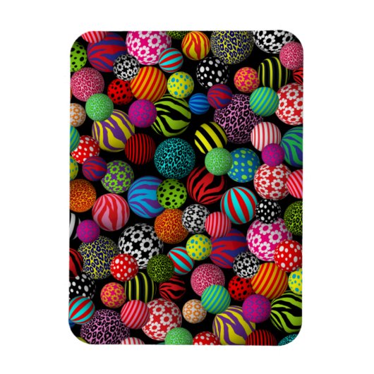 Fun & Colorful Balls Magneet (Verticaal)