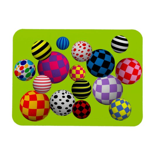 Fun & Colorful Balls Magneet (Horizontaal)
