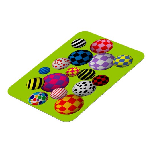Fun & Colorful Balls Magneet (Linkerzijde)