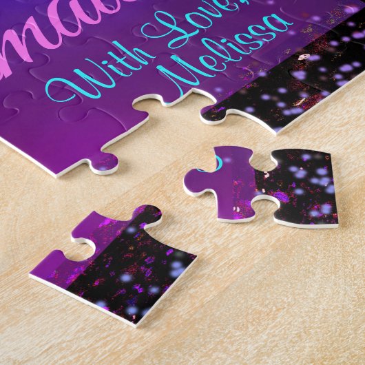 Fun Colorful Bridesmaid Invitation Legpuzzel (Zijkant)
