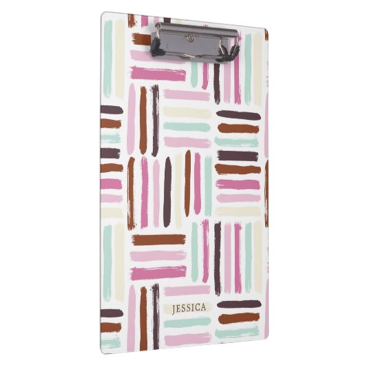 Fun Colorful Brush Strokes Pattern Klembord (Rechts)