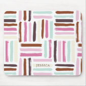 Fun Colorful Brush Strokes Pattern Muismat (Voorkant)