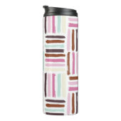 Fun Colorful Brush Strokes Pattern Thermosbeker (Geroteerd rechts)