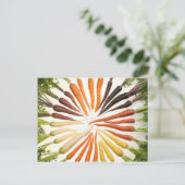 Fun Colorful Carrots Briefkaart (Staand voorkant)