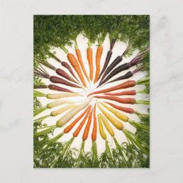 Fun Colorful Carrots Briefkaart