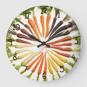 Fun Colorful Carrots Grote Klok